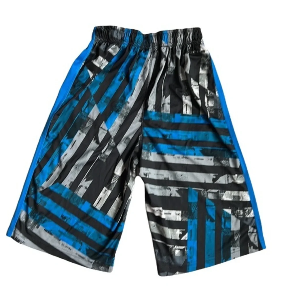 Nike‎ Boy's Black/Gray/Blue Basketball Shorts Size XL